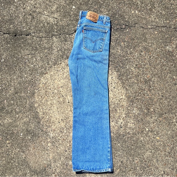 Vintage Men’s Orange Tab Levi’s 517 Bootcut Jeans Denim Size 36x30 Distressed - Picture 2 of 7